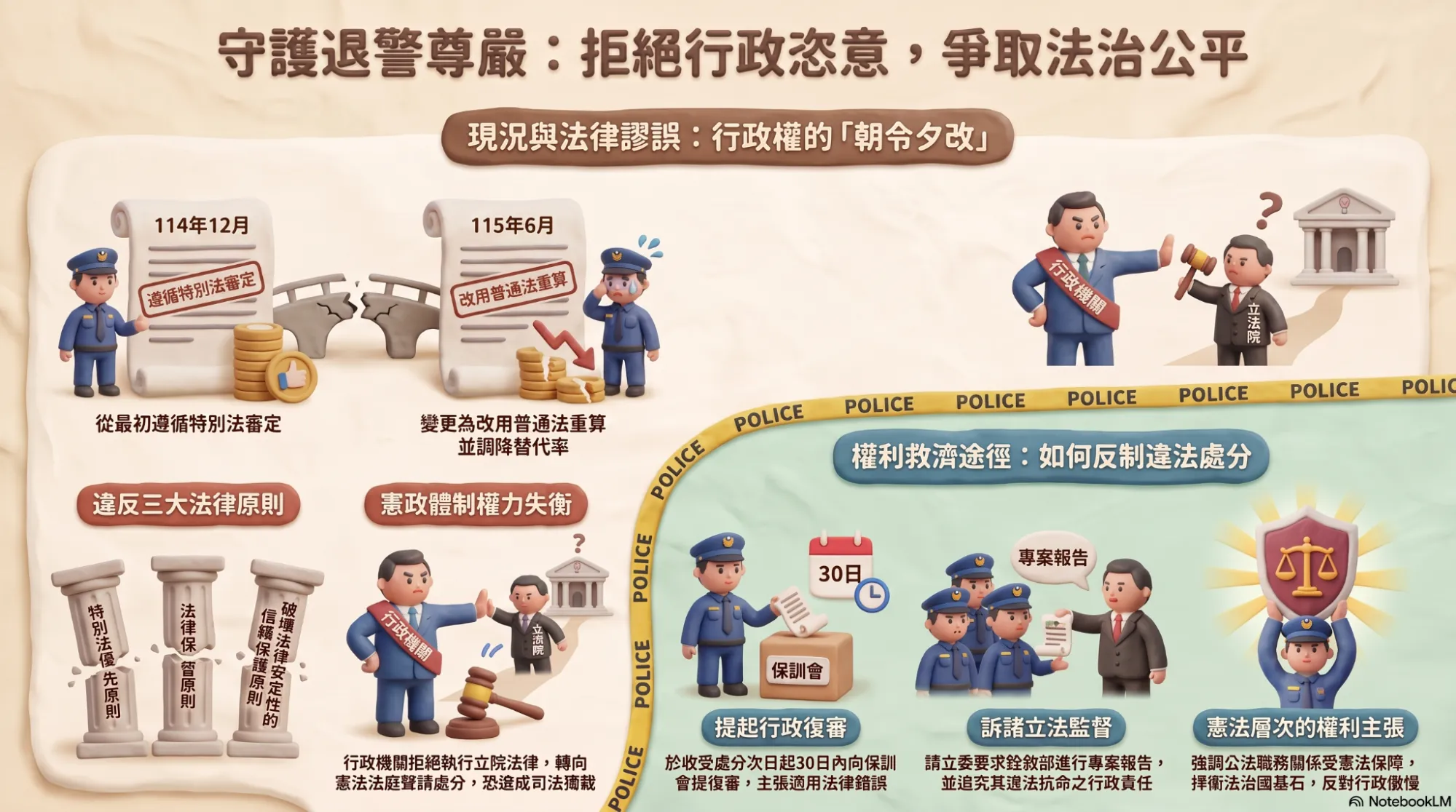 守護退警尊嚴(作者提供)
