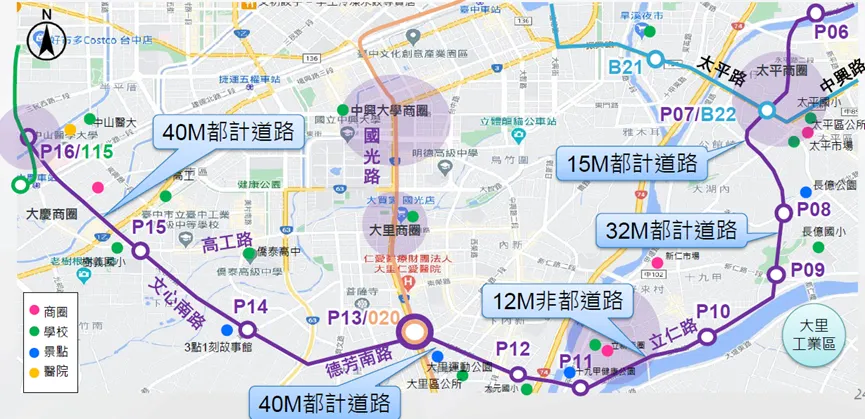 台中捷運紫線。(圖/取自台中市政府捷運工程局)