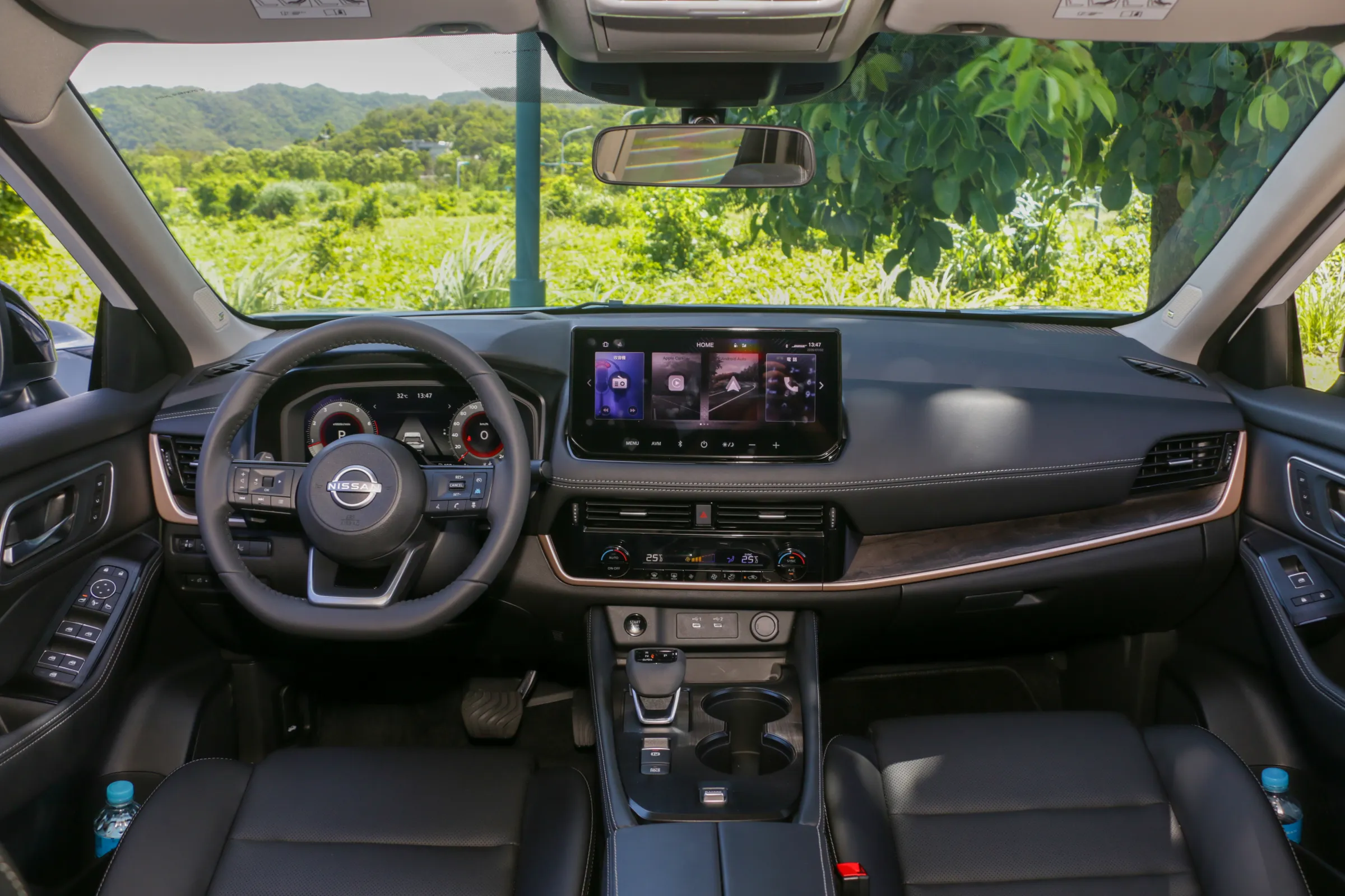 X-Trail純粋版本次攻頂升級12.3吋數位儀錶、12.3吋數位影音主機及Apple CarPlay/Android Auto等科技配備。(劉芯衣攝)