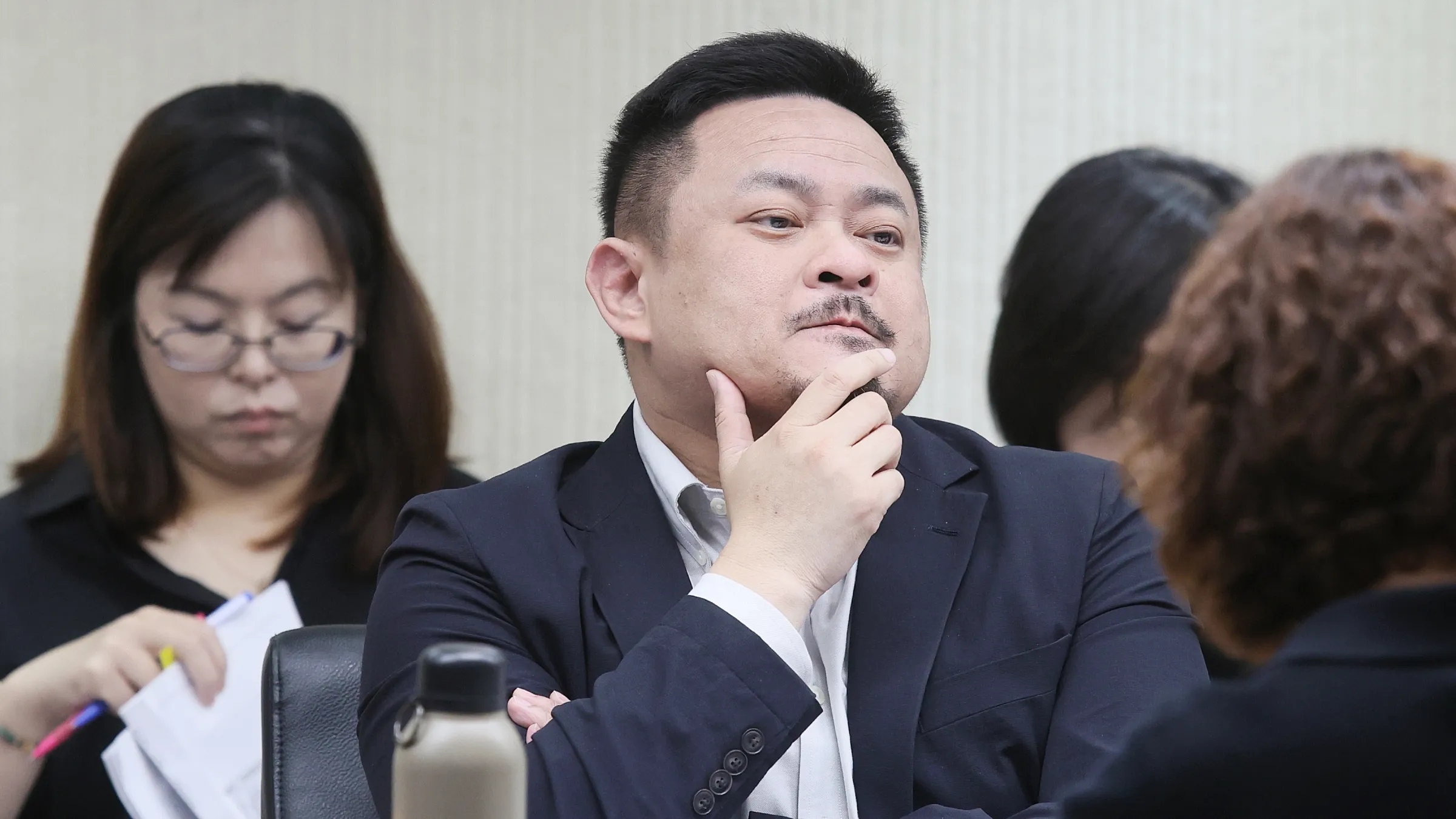 勞動部長洪申翰29日至立法院備詢。(柯承惠攝)