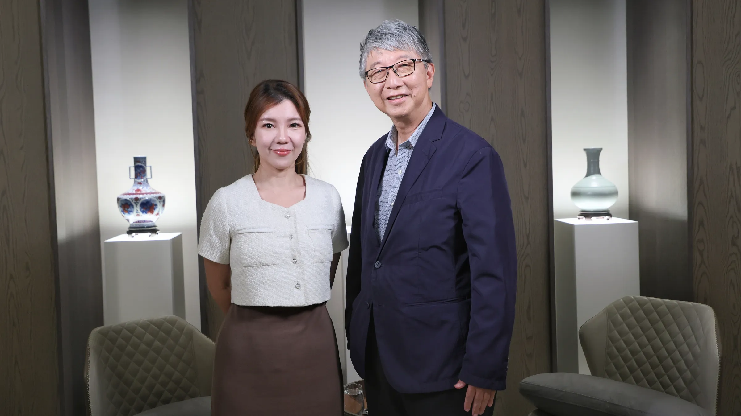 20260729-前台積電研發處處長楊光磊(右)29日出席路怡珍(左)主持的風傳媒「下班國際線」節目。(柯承惠攝)