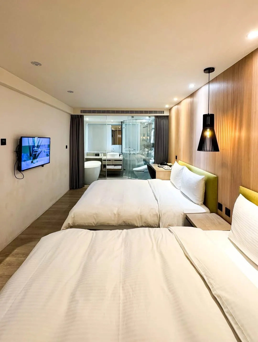 葉綠宿・綠宿行旅 Green Hotel 草悟道館。(圖/IG @hi_di_jyun 授權分享)