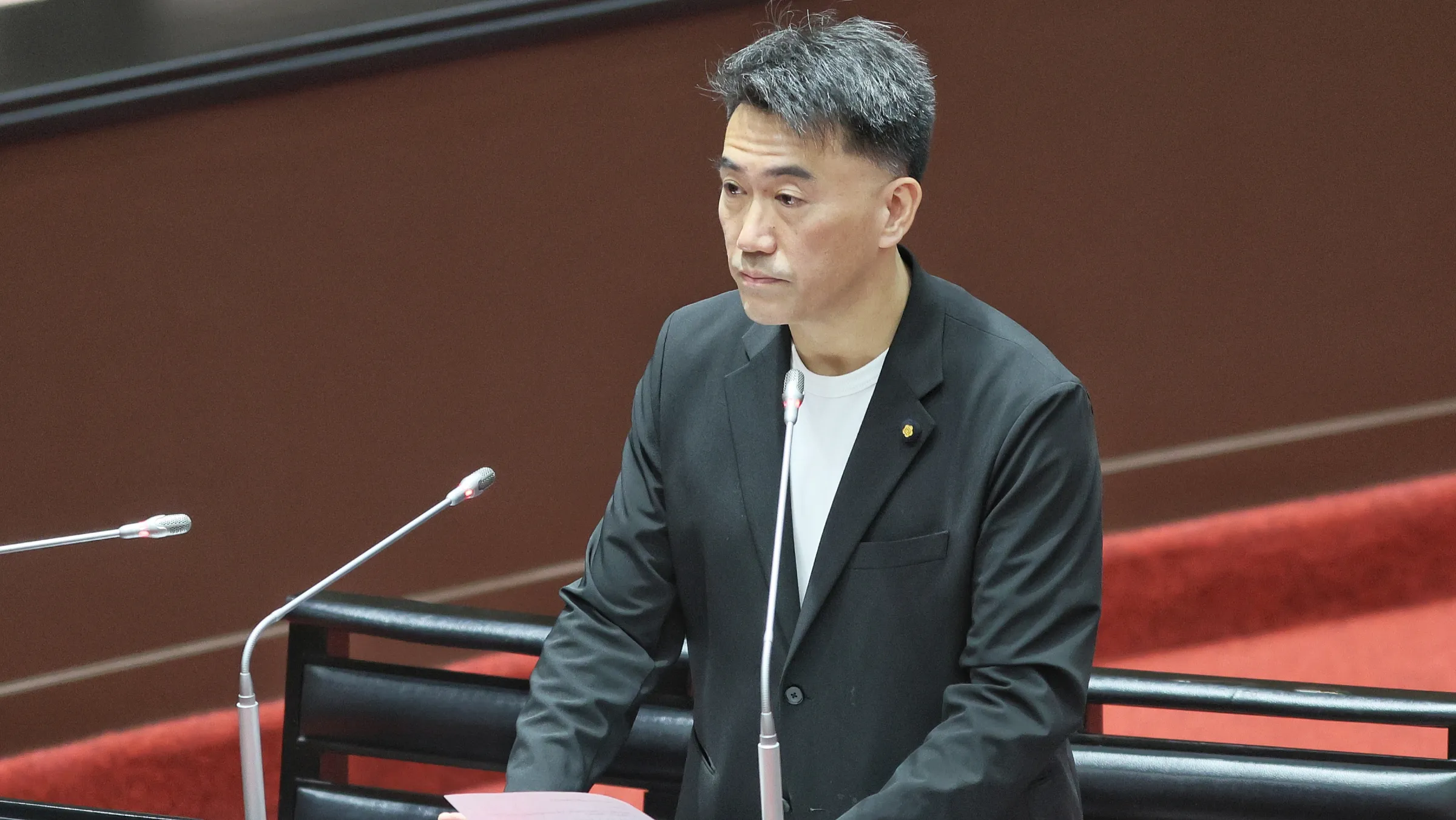 立委林沛祥11日在立法院質詢。(柯承惠攝)