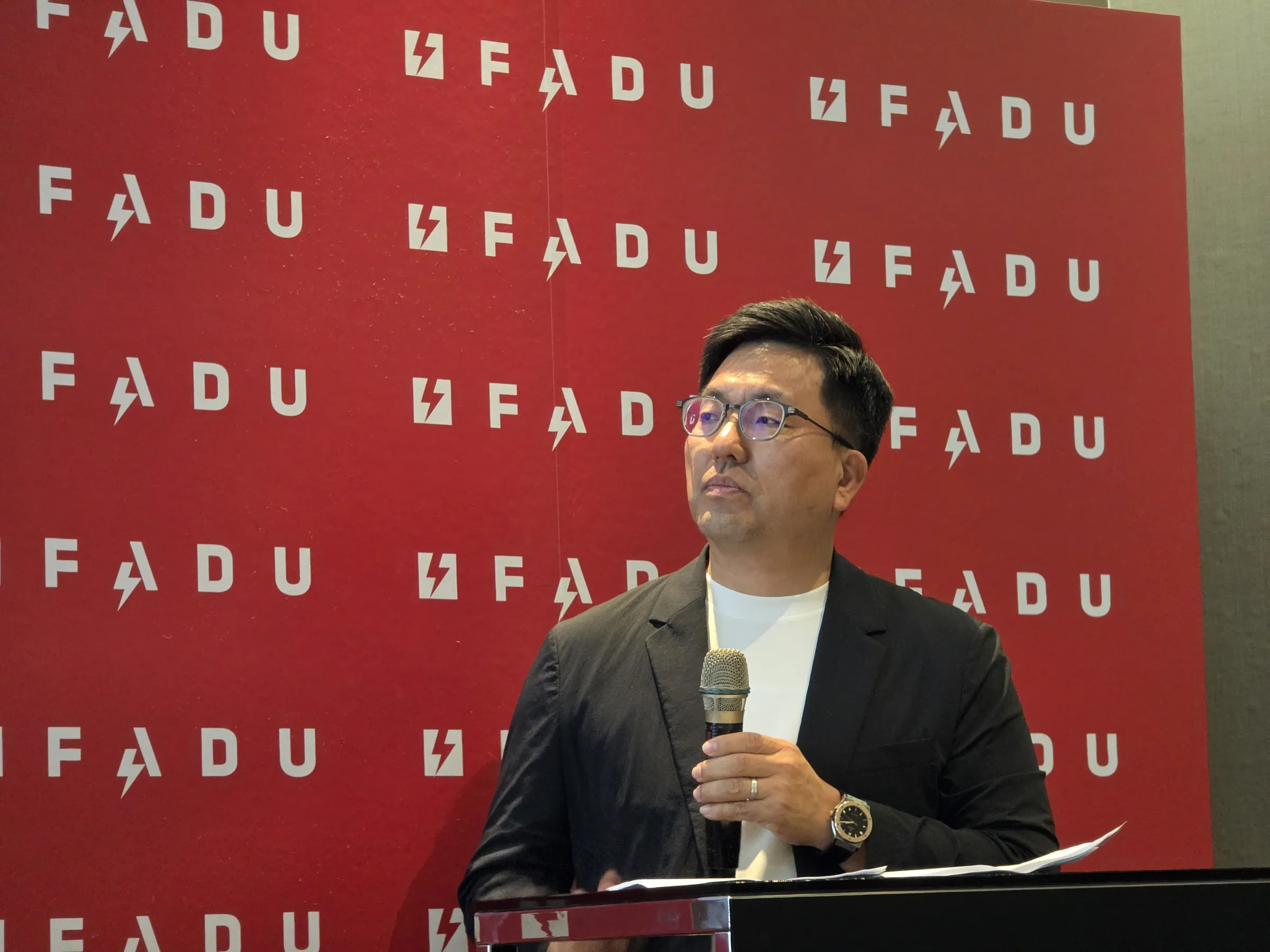 FADU商務長金泰均。(魏鑫陽攝)
