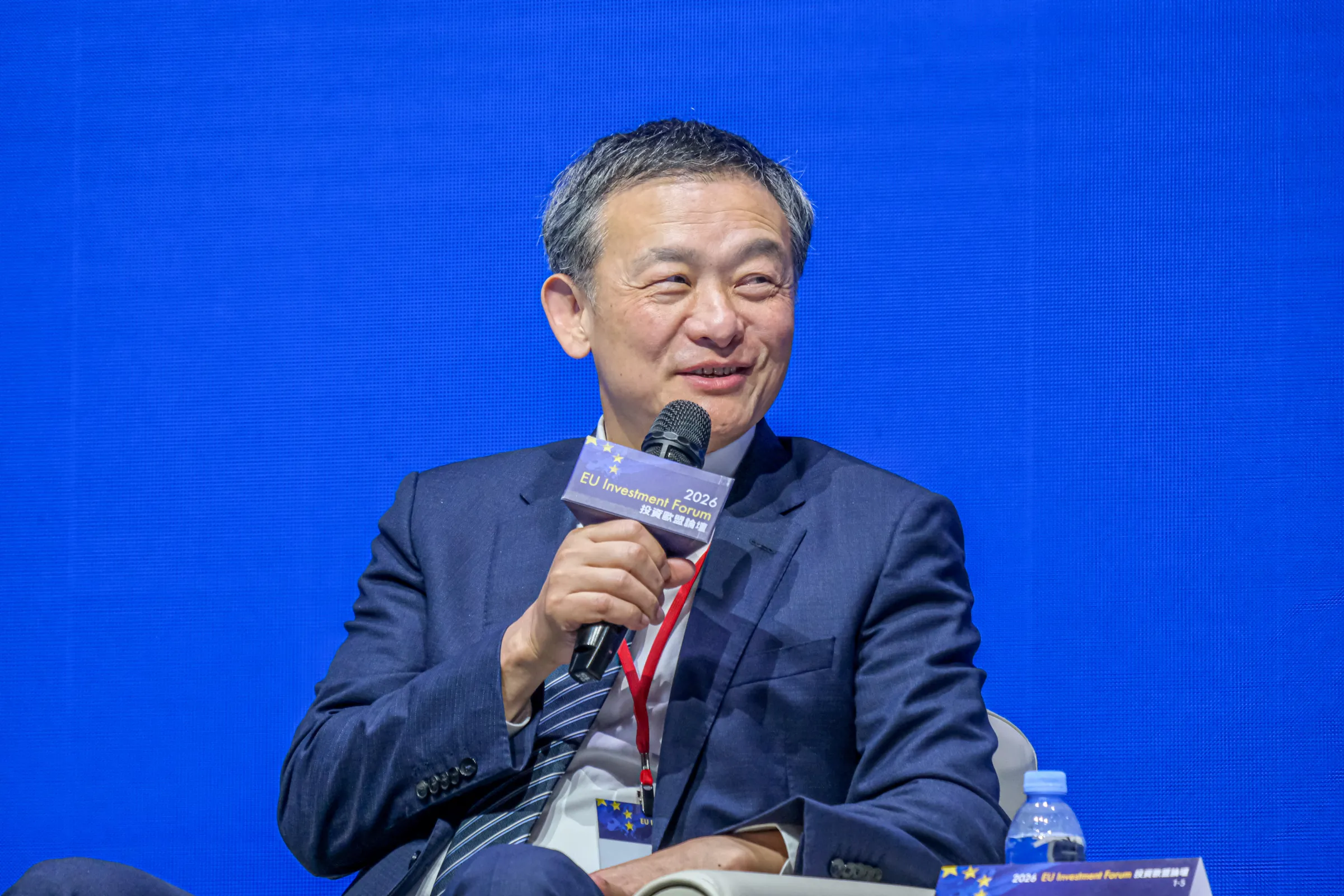 20260901-2026投資歐盟論壇1日於南港展覽館舉行,圖為台積電副總經理暨副共同營運長侯永清。(劉偉宏攝)