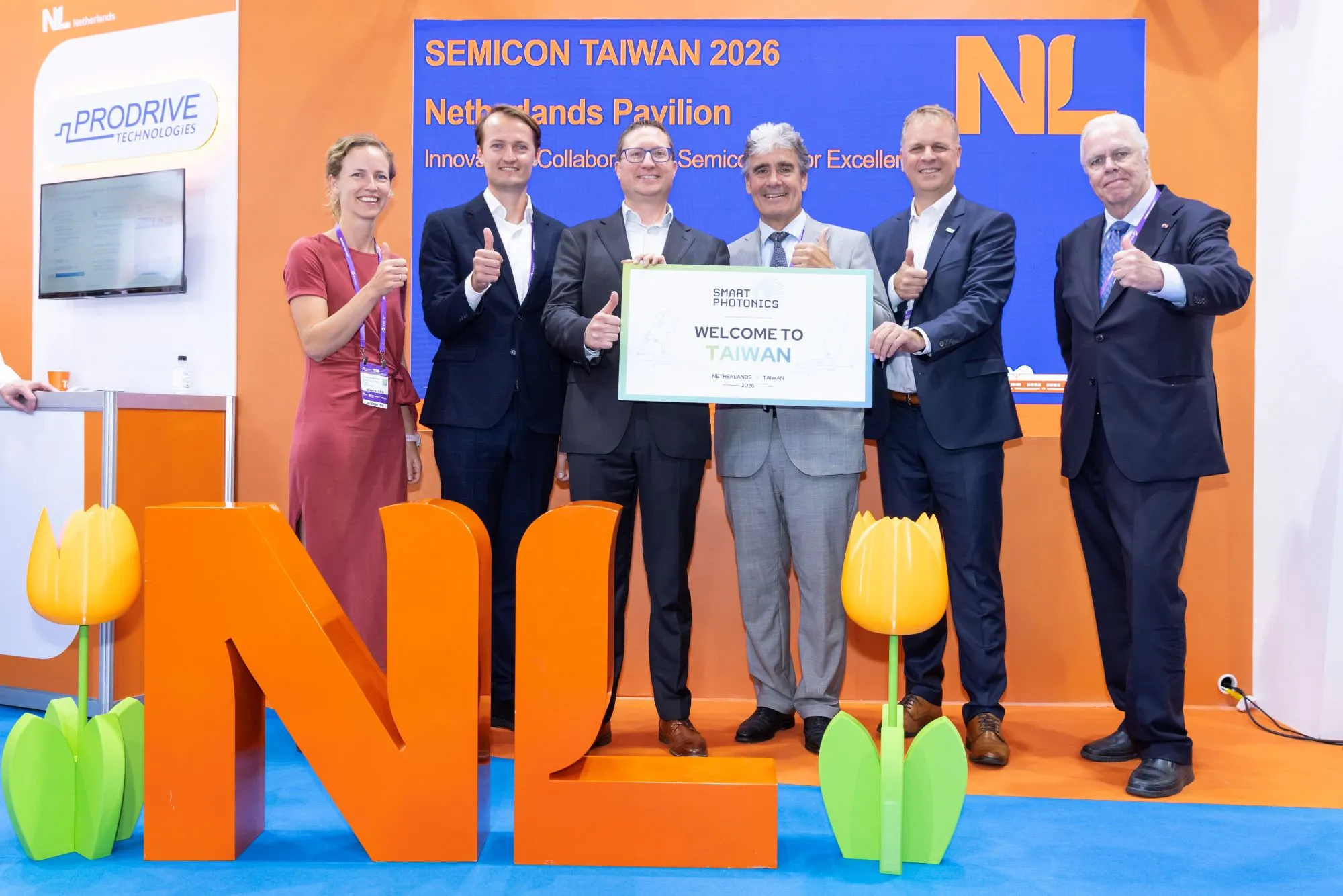 荷蘭光子積體電路(PIC)大廠 SMART Photonics在2026 SEMICON Taiwan,宣布設立台灣辦公室。(荷蘭辦事處提供)