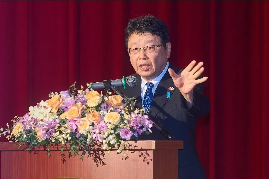 日本參議員北村晴男9日出席「台日外交國防論壇」致詞表示,日本跨黨派國會議員成立相關組織關注台海和平,盼此次訪台能與台灣政府及民間深入交流。(印太戰略智庫)