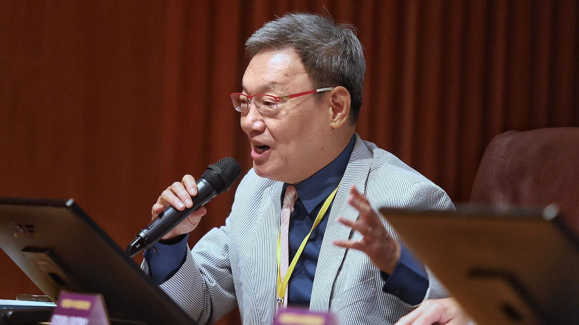 20260912-台北政經學院12日舉行「總統直選30年的回顧與前瞻」研討會,前國安會秘書長蘇起出席。(柯承惠攝)