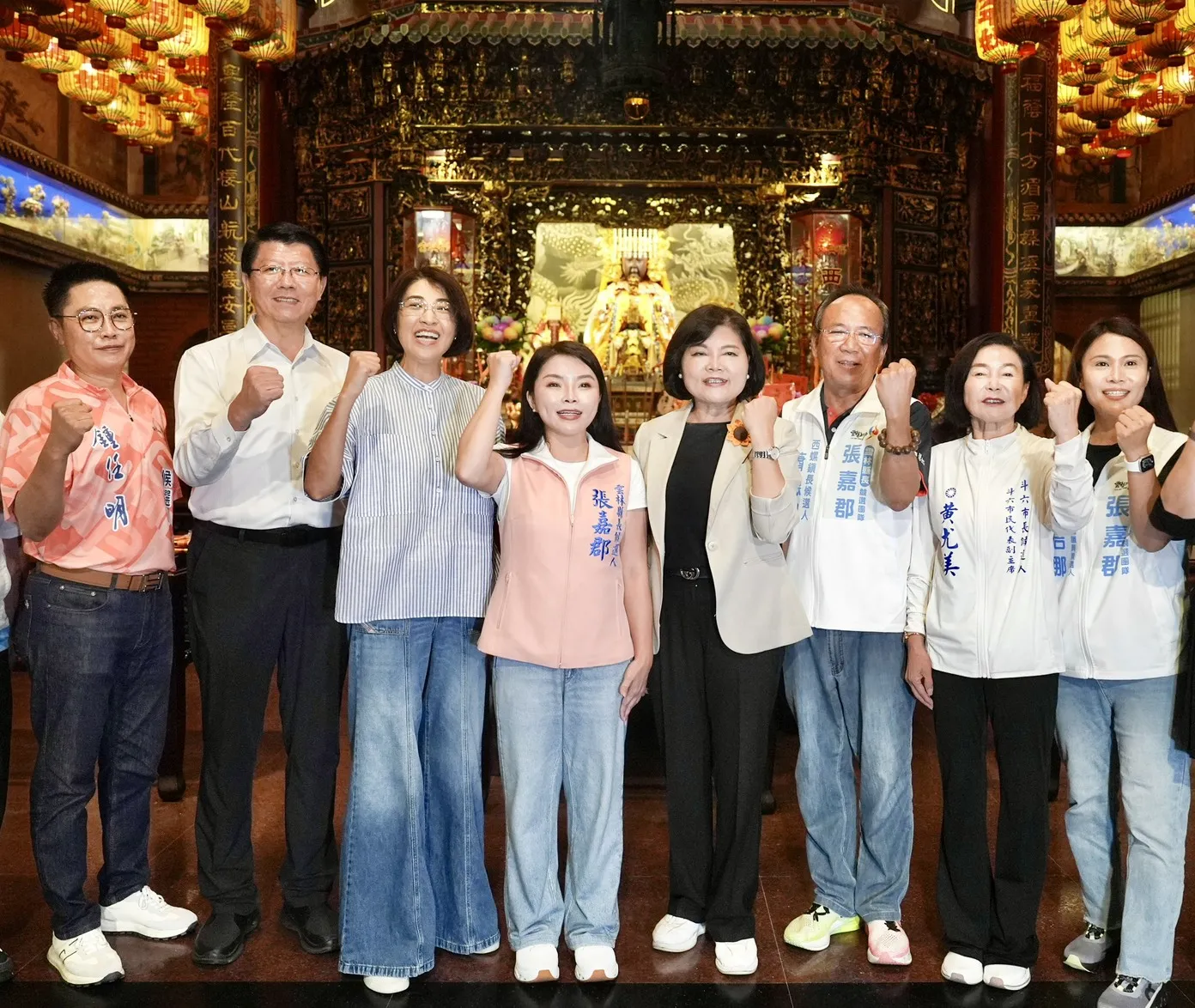 台南市長候選人謝龍介也特地北上讚賞張嘉郡有魄力、有溫度。(圖/張嘉郡辦公室提供)