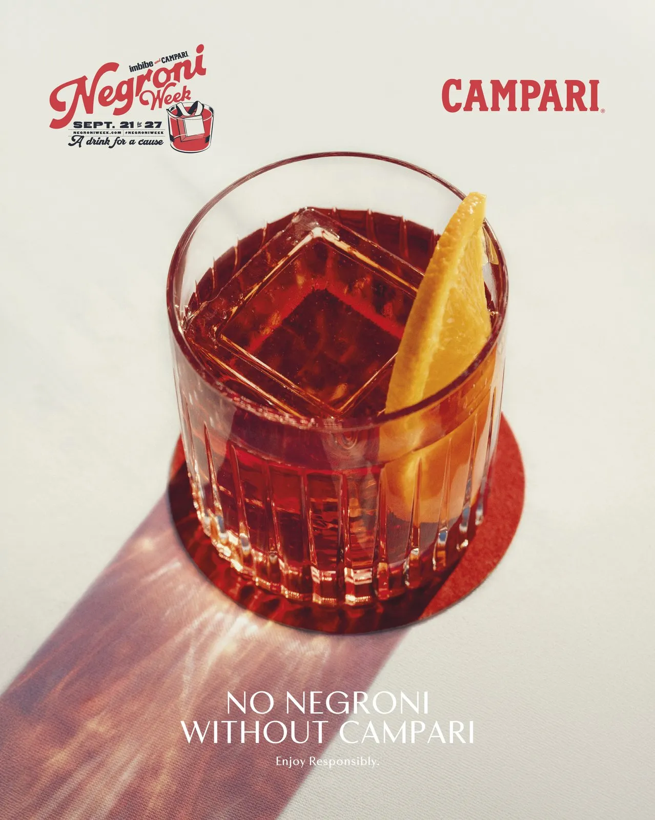 義大利經典紅色開胃酒品牌Campari迎來2026年第14屆Negroni Week。