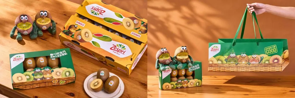 Zespri 今年推出的中秋禮盒,以兩種規格貼心對應多元過節情境,也同步推出中秋限定禮袋
