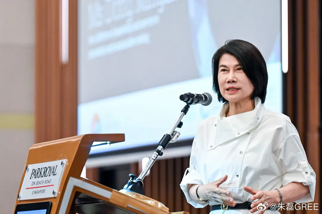 中國家電大廠格力董事長董明珠出席聯合國環境署會議。(取自微博)