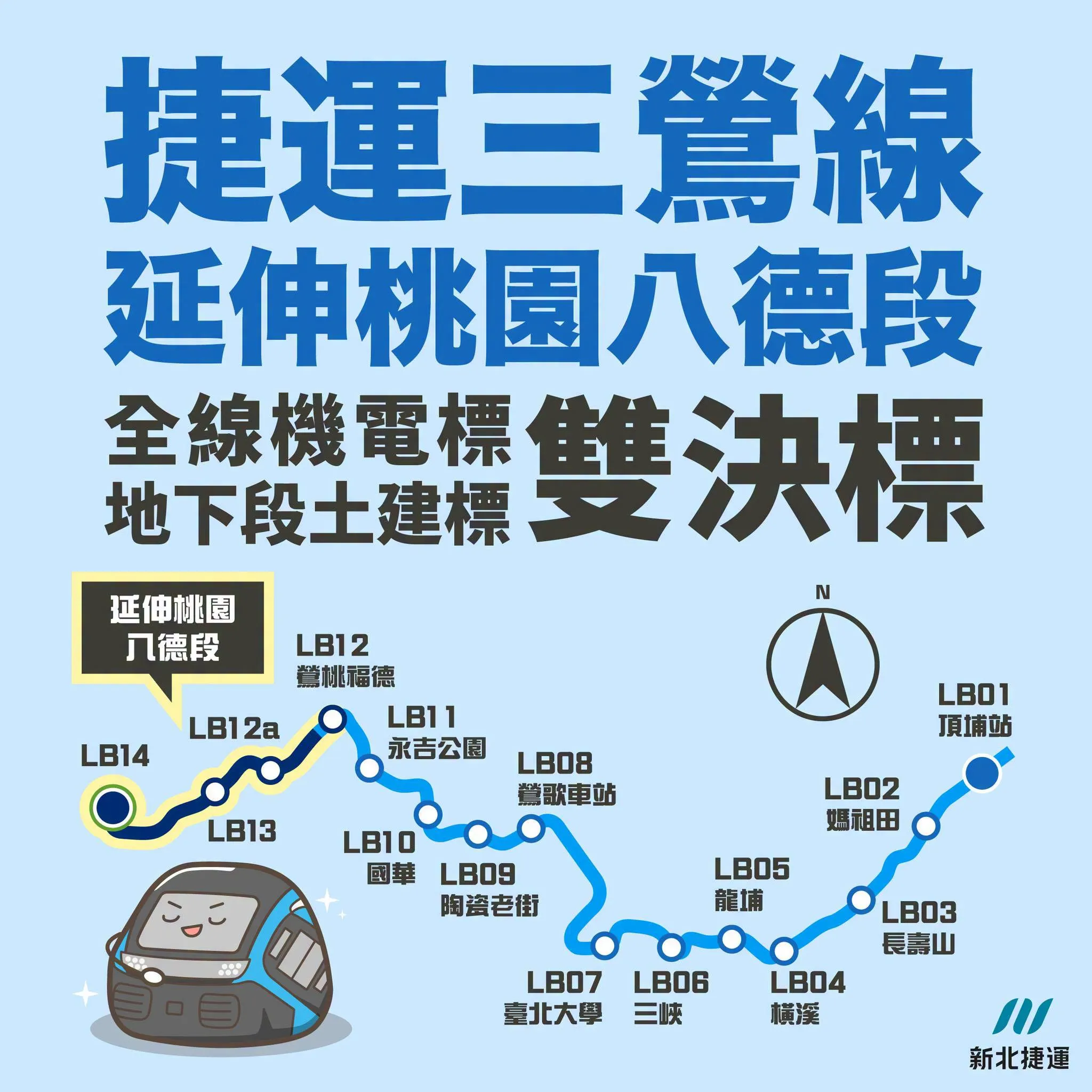 三鶯線延伸八德段。(圖/取自新北政府捷運局)