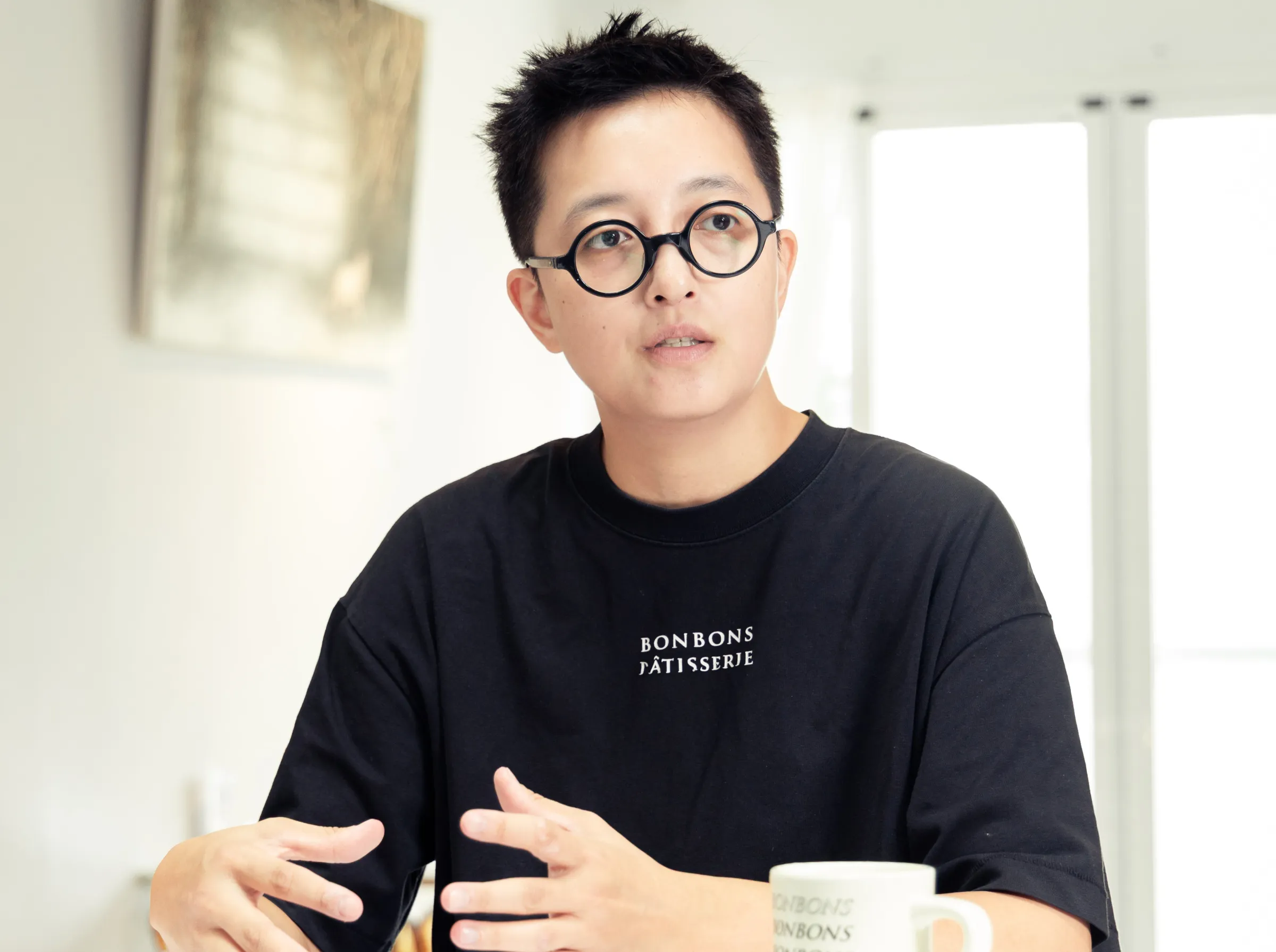 彭詩涵具建築與空間設計背景,後來接受法式甜點訓練。(風傳媒攝)