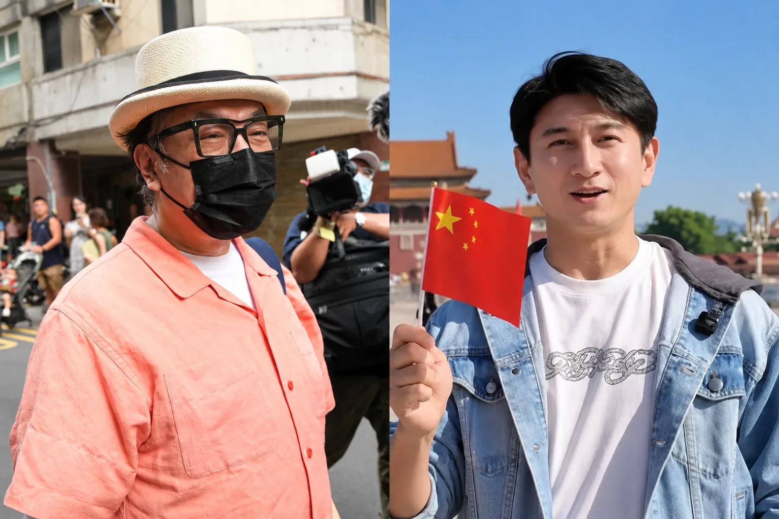 蔡康永、吳奇隆。(劉偉宏攝、吳奇隆抖音/風傳媒合成)