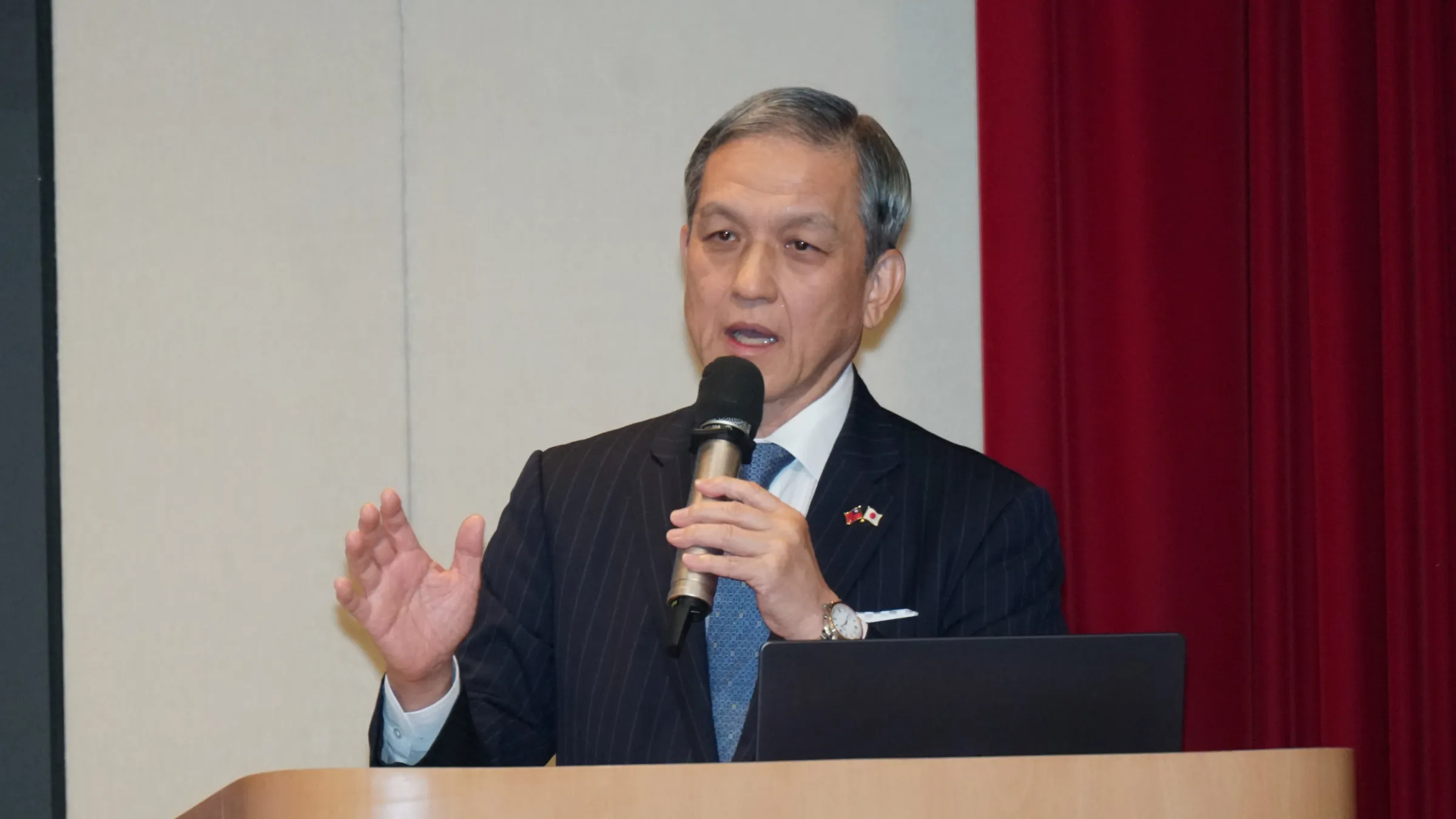 20261011-印太戰略智庫舉辦「台日科技未來論壇」研討會,圖為前日本自衛隊陸上幕僚長岩田清文。(蔡親傑攝)