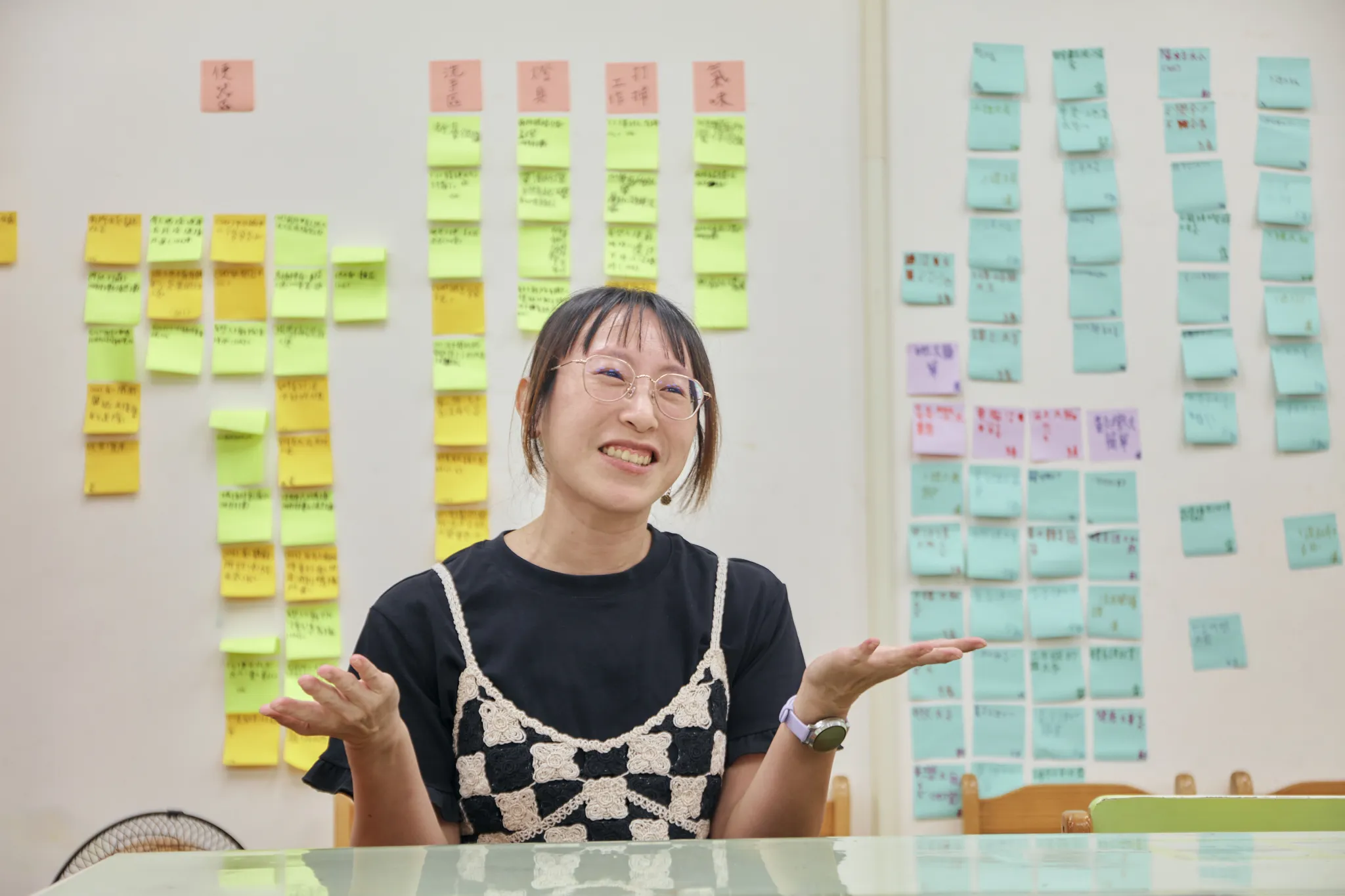 陳宥妤曾帶學生規畫鹿港小旅行。孩子認得課本介紹的景點,到了現場卻不知道位置,有些也沒有自行搭公車的經驗。(風傳媒攝)