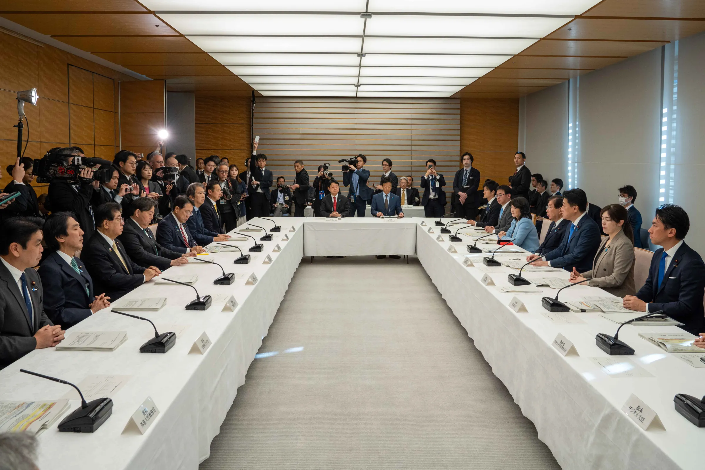 日本政府召開外國人政策閣僚會議,通過秩序共生綜合對策。(作者提供)