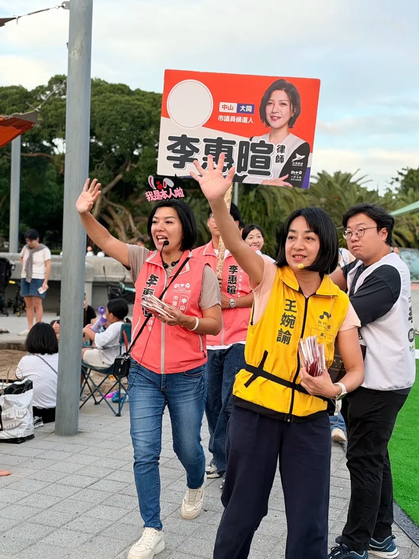 小民參政歐巴桑聯盟參選人李惠暄緊追第八席