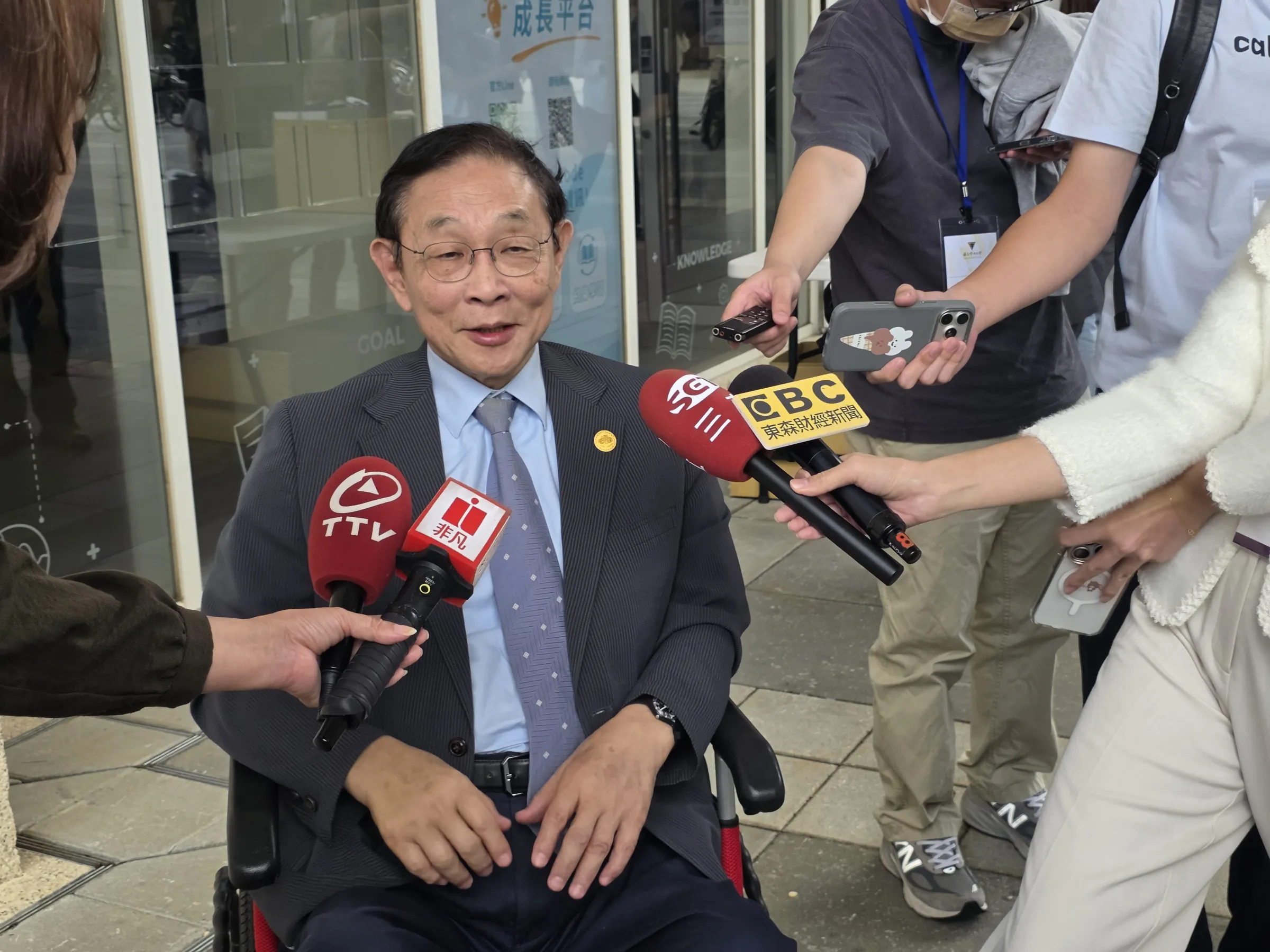 旺宏總經理、欣銓董事長盧志遠。(魏鑫陽攝)