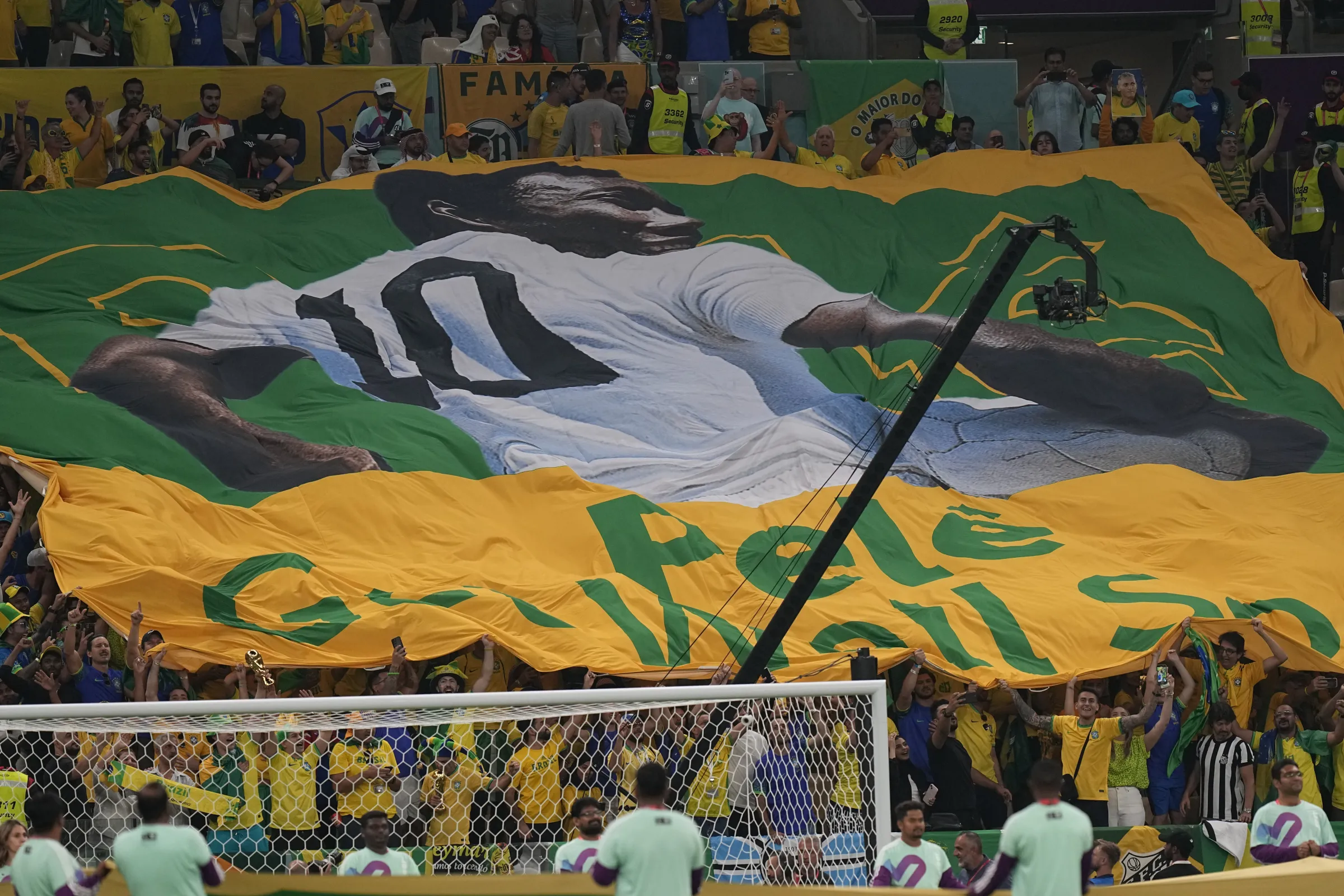 2022年卡達世界盃,巴西一代球王比利(Pele)健康引發高度關注(AP)