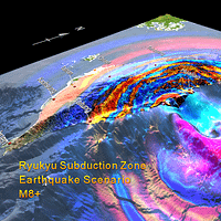 琉球海溝でマグニチュード8以上の巨大地震が発生した場合、震央に最も近い花蓮が直接的な衝撃を受けるだけでなく、震央から遠く離れた台北市でも地質条件と建築物の影響により「二重共振現象」が起きる可能性がある。その結果、台北市の揺れが最大3分間続き、揺れ幅は921大地震をも上回る恐れがある。(図/李憲忠、研之有物提供) 琉球海溝でマグニチュード8以上の巨大地震が発生した場合、震央に最も近い花蓮が直接的な衝撃を受けるだけでなく、震央から遠く離れた台北市でも地質条件と建築物の影響により「二重共振現象」が起きる可能性がある。その結果、台北市の揺れが最大3分間続き、揺れ幅は921大地震をも上回る恐れがある。(図/李憲忠、研之有物提供)