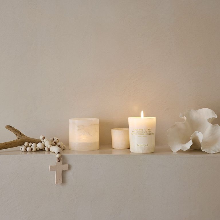 Bamford 雪花石系列香氛蠟燭與 Lyn Harris 合作(圖/10/10 APOTHECARY 提供)