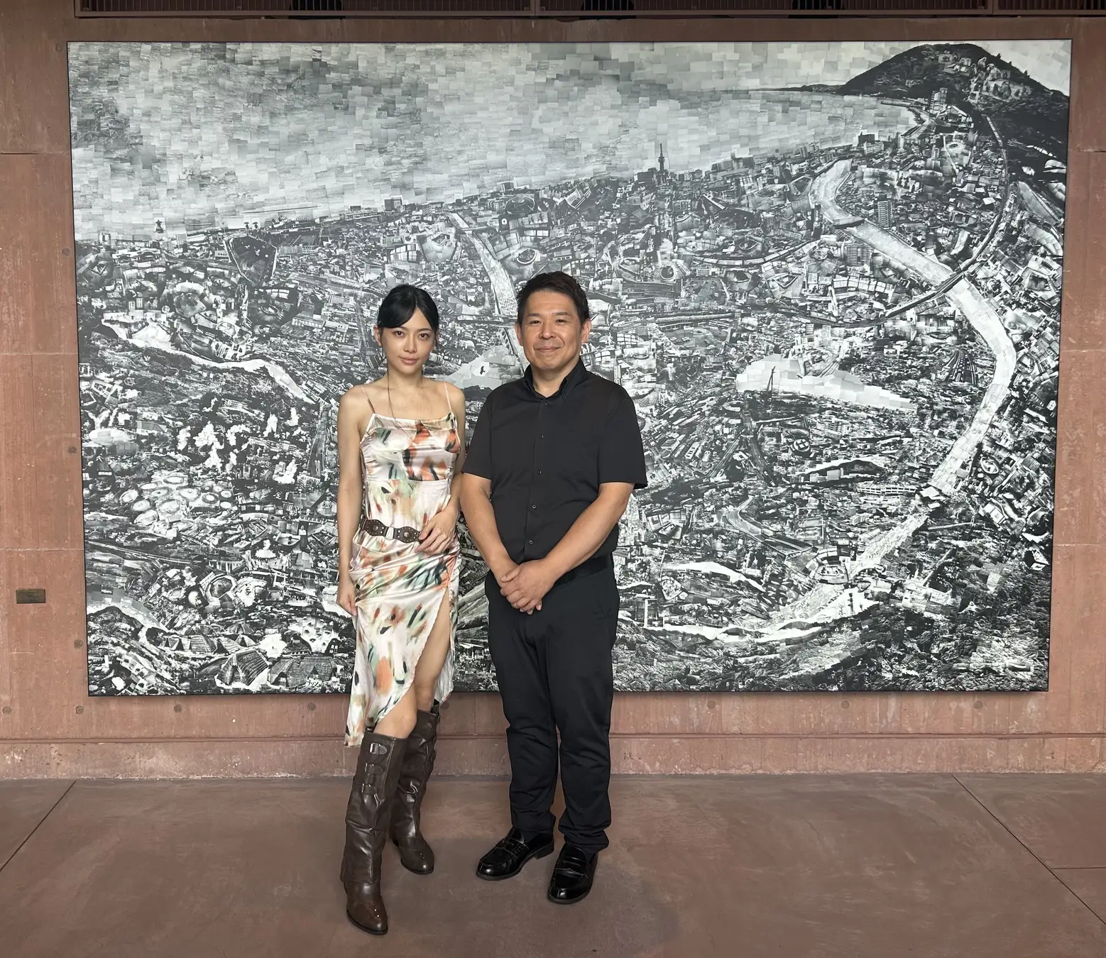 台湾の「ネット女神」Iris Huoが別府「ガレリア御堂原」を訪問 アート 
