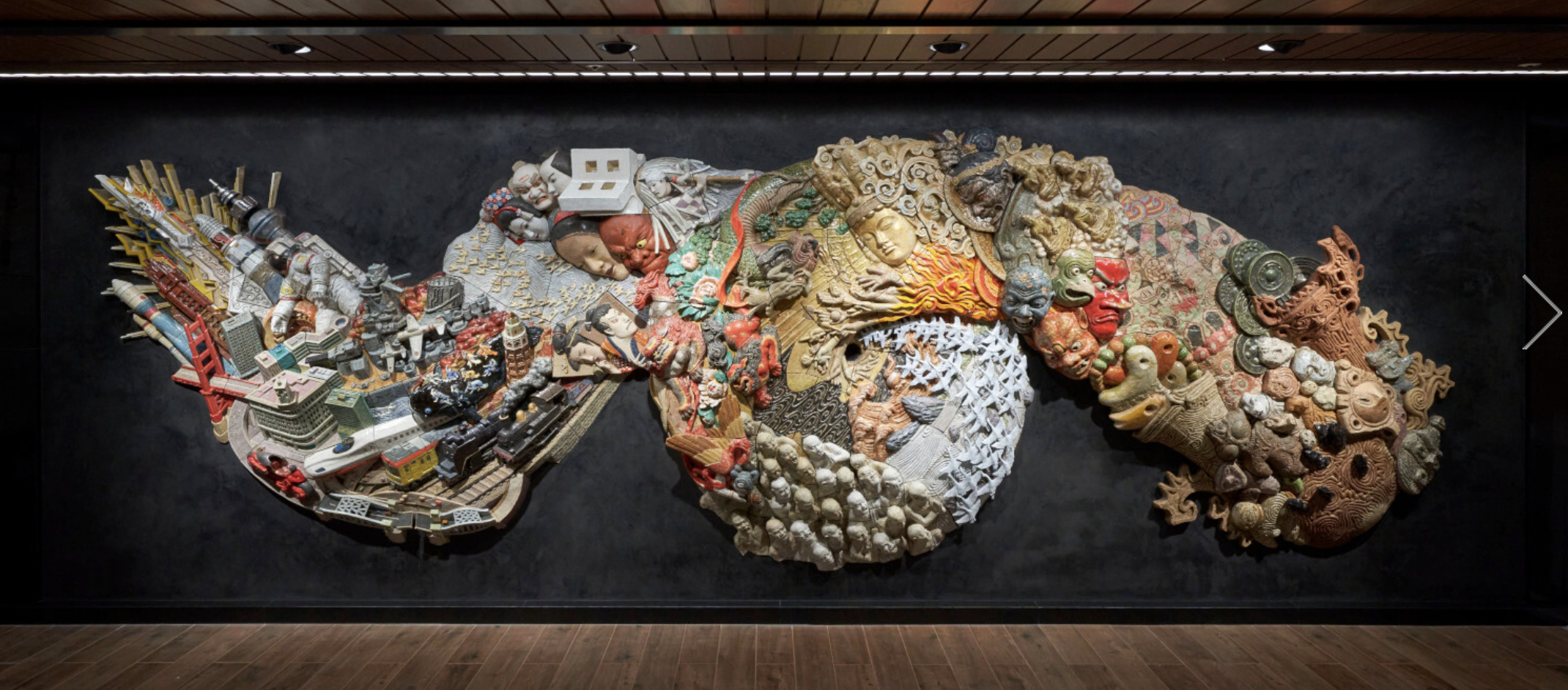 イノサンの泉ニンフレリーフ 大友克洋氏原画・監修の大型陶板レリーフ完成 東京メトロ日比谷線銀座