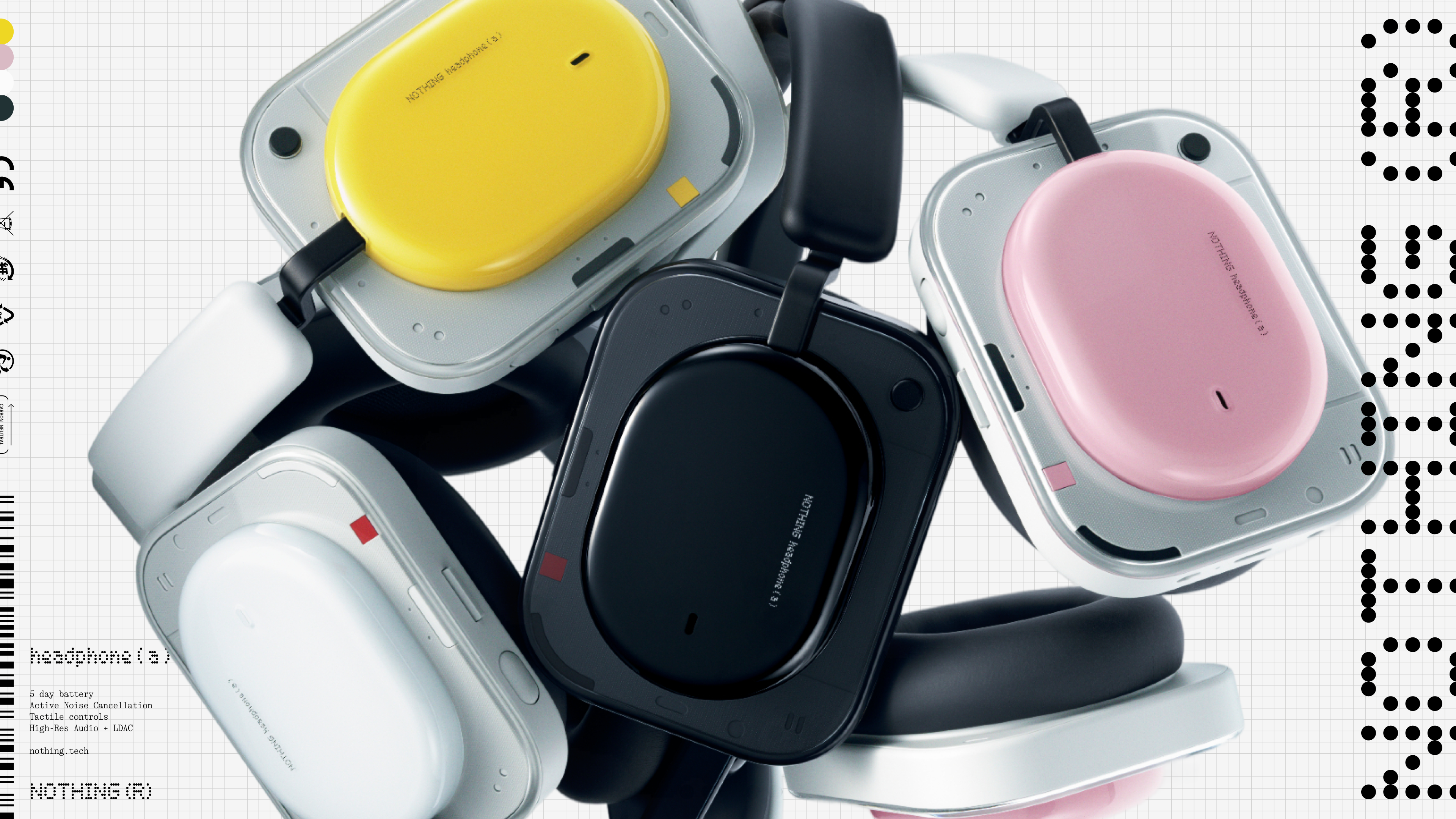 Nothing、オーバーイヤー新モデル「Headphone (a)」発表 最大135時間